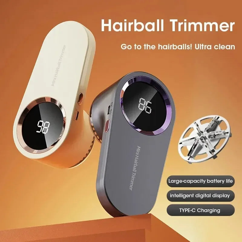 Electric Lint Remover Electric Pellet Fluff Remover Digital Display Debobbler Clothes Shaver Multifunction for Clothes Sweater